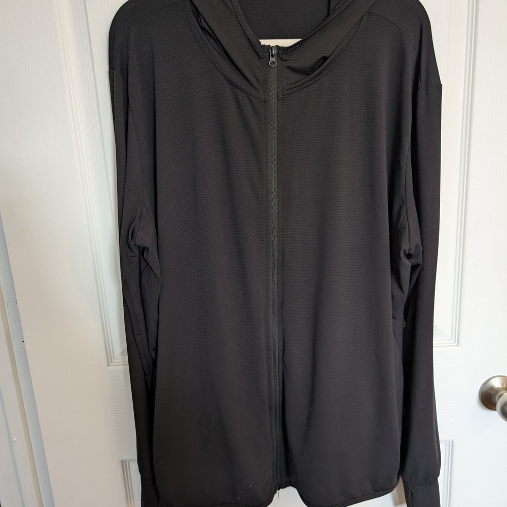 Men's UPF 50 Black Sun Hoodie - XXL - Picture 6 of 10